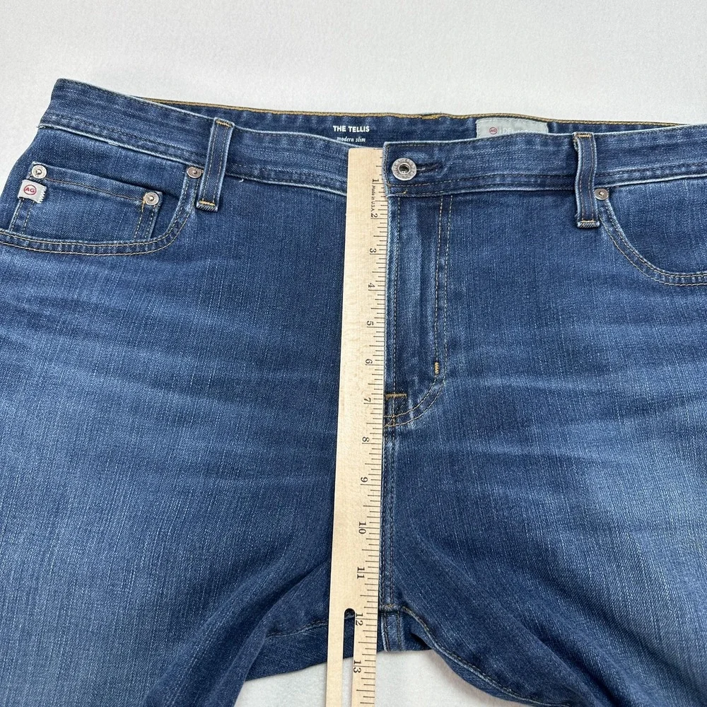 AG Adriano Goldschmied The Tellis Jeans Mens 40x32 Blue Slim Stretch Denim 360